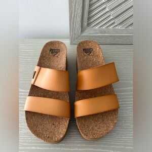 Reef Women's Orange Platform Sandals